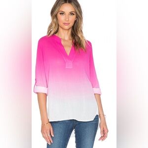 diane von furstenberg esti top pink blouse